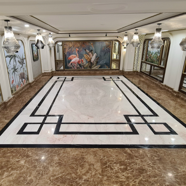 Sang trọng và đẳng cấp với đá ốp sàn